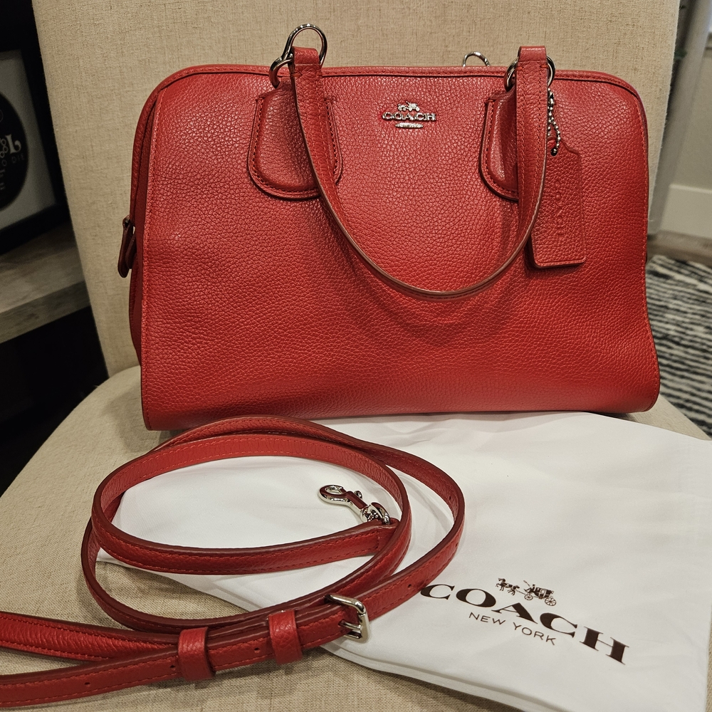 COACH Nolita Handbag Crossbody Red
